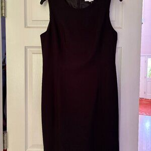 Calvin Kline black shift dress, lined, barely used.